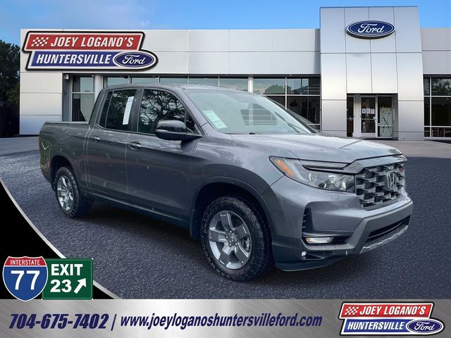 Gray (Modern Steel Metallic) 2025 Honda Ridgeline Pickup Truck All-Wheel Drive 9-Speed Automatic