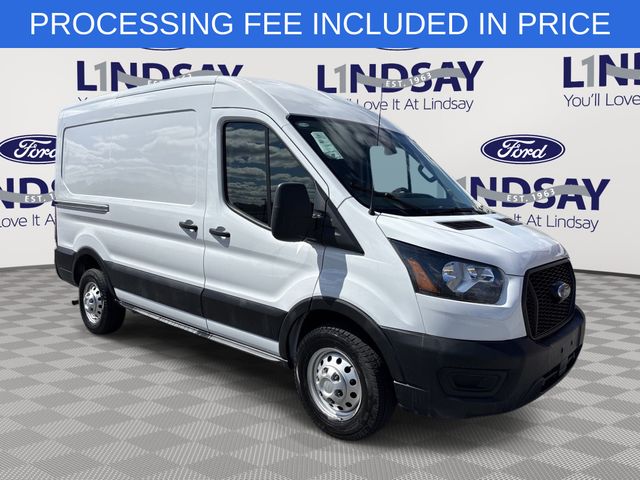 Oxford White 2023 Ford Transit Cargo 250 Medium Roof AWD Van All-Wheel Drive