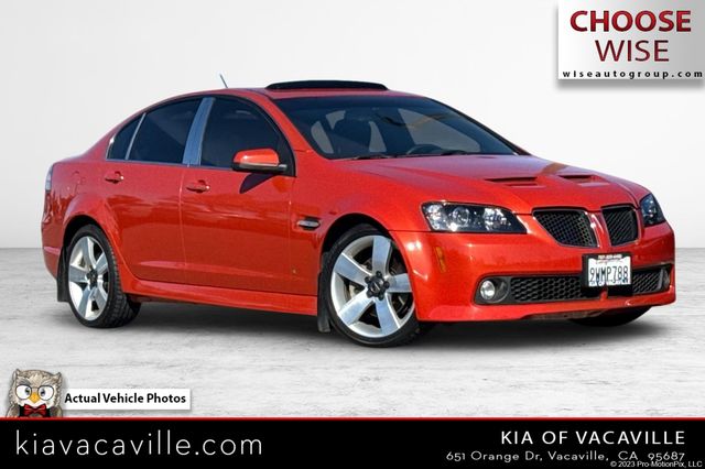 Ignition Orange Metallic 2008 Pontiac G8 GT Sedan Rear-Wheel Drive 6-Speed Automatic