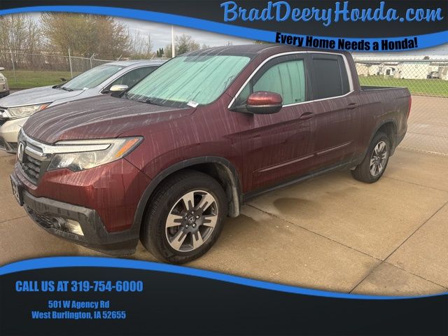 Red (Deep Scarlet Pearl) 2018 Honda Ridgeline RTL-T AWD Pickup Truck All-Wheel Drive 6-Speed Automatic