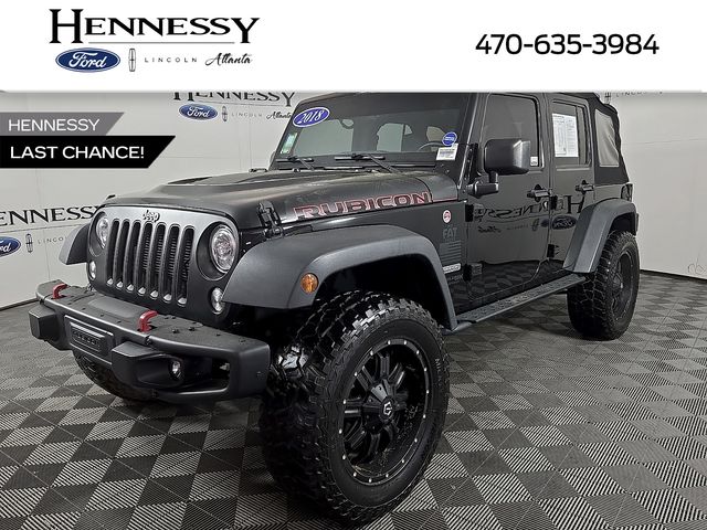 Black Clearcoat 2018 Jeep Wrangler JK Unlimited Rubicon 4WD SUV / Crossover Four-Wheel Drive 5-Speed Automatic
