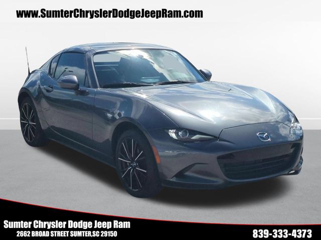Machine Gray Metallic 2024 Mazda MX-5 Miata Convertible Rear-Wheel Drive 6-Speed Manual