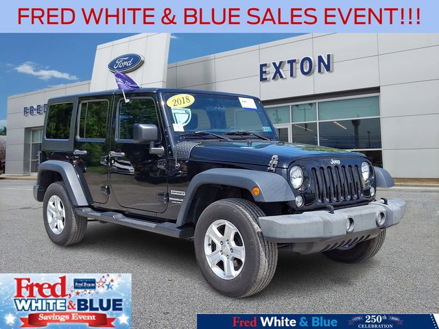 Black Clearcoat 2018 Jeep Wrangler SUV / Crossover Four-Wheel Drive 5-Speed Automatic