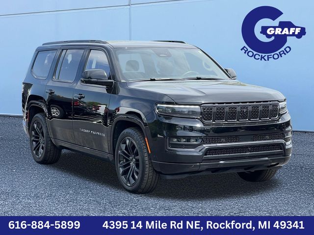 Diamond Black Crystal Pearlcoat 2023 Jeep Grand Wagoneer Series II 4WD SUV / Crossover Four-Wheel Drive 8-Speed Automatic