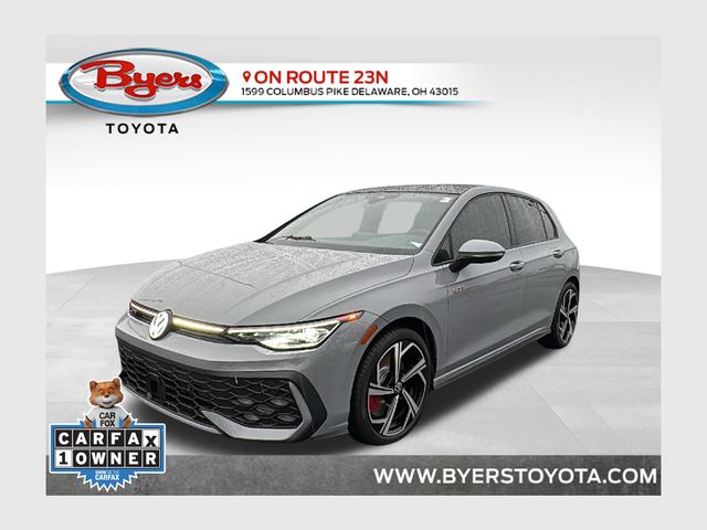 Moonstone Gray 2025 Volkswagen Golf GTI SE FWD Hatchback Front-Wheel Drive 7-Speed Dual Clutch