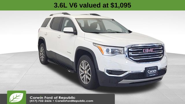 Summit White 2019 GMC Acadia SLE-2 FWD SUV / Crossover Front-Wheel Drive 6-Speed Automatic