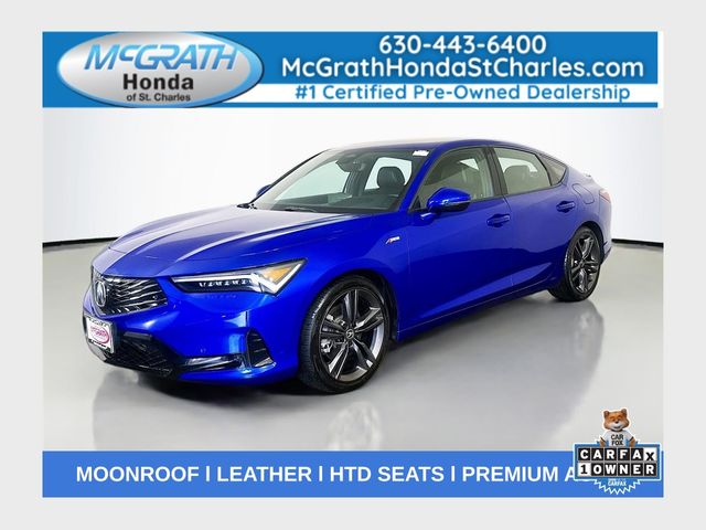 Apex Blue Pearl 2024 Acura Integra Sedan Front-Wheel Drive Continuously Variable Transmission