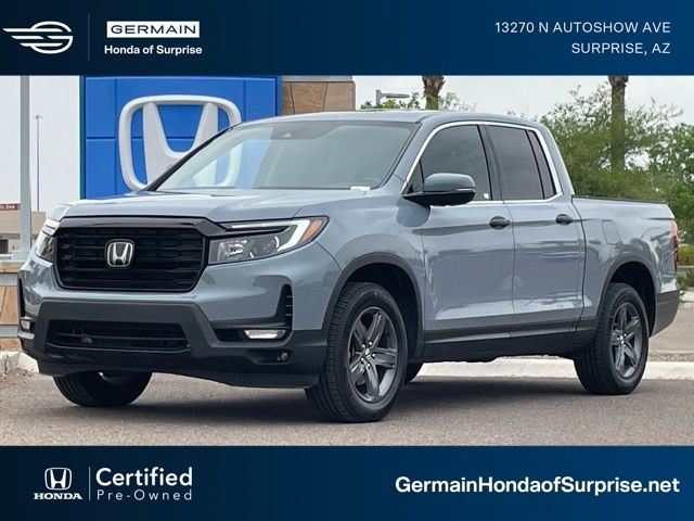 Sonic Gray Pearl 2022 Honda Ridgeline RTL-E AWD Pickup Truck All-Wheel Drive 9-Speed Automatic