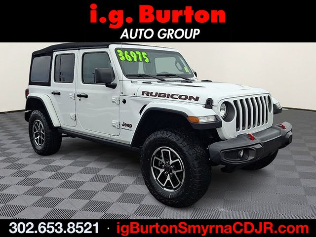 Bright White Clearcoat 2023 Jeep Wrangler Rubicon 4-Door 4WD SUV / Crossover Four-Wheel Drive 8-Speed Automatic