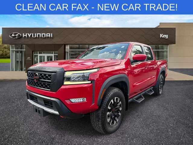 Red Alert 2023 Nissan Frontier Pickup Truck Four-Wheel Drive 9-Speed Automatic