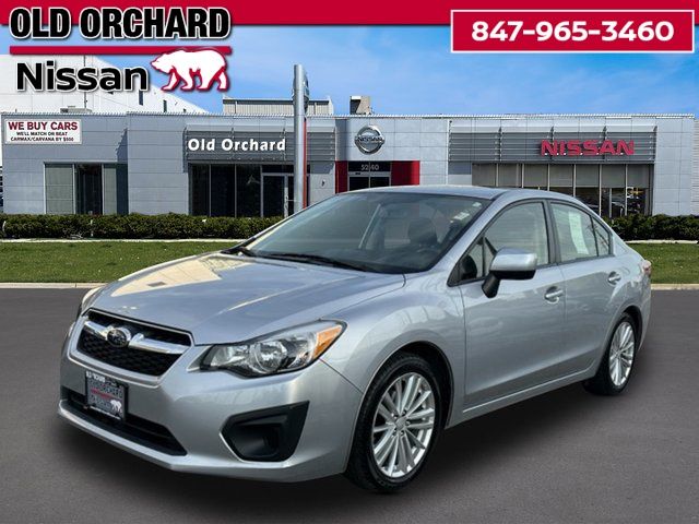 Ice Silver Metallic 2014 Subaru Impreza Sedan All-Wheel Drive Continuously Variable Transmission