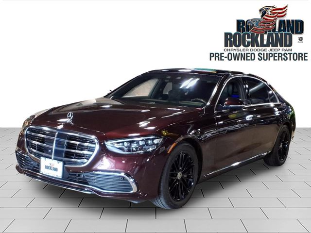 Red 2022 Mercedes-Benz S-Class Sedan All-Wheel Drive 9-Speed Automatic