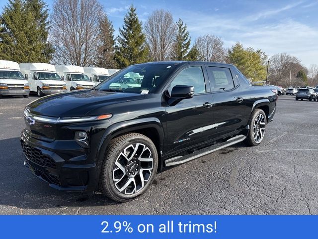 Black 2025 Chevrolet Silverado EV Pickup Truck All-Wheel Drive 1-Speed Automatic