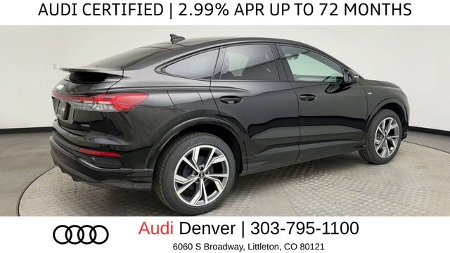 Mythos Black Metallic 2024 Audi Q4 e-tron Sportback quattro Premium 50 Sedan All-Wheel Drive Automatic