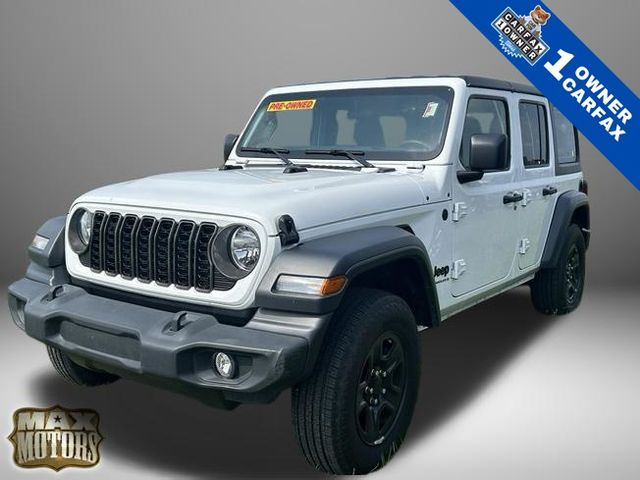 Bright White Clearcoat 2024 Jeep Wrangler SUV / Crossover Four-Wheel Drive 8-Speed Automatic