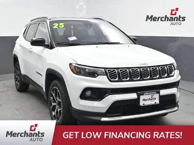 Bright White Clearcoat 2025 Jeep Compass SUV / Crossover Four-Wheel Drive 8-Speed Automatic