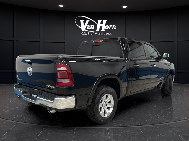 Used 2022 Diamond Black Crystal Pearlcoat Ram Laramie image 3