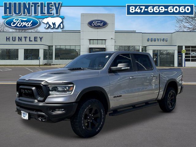 Billet Silver Metallic Clearcoat 2022 RAM 1500 Rebel Crew Cab 4WD Pickup Truck Four-Wheel Drive 8-Speed Automatic