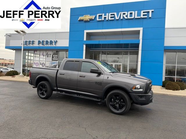 Gray (Granite Crystal Metallic Clearcoat) 2019 RAM 1500 Classic Warlock Crew Cab 4WD Pickup Truck Four-Wheel Drive 8-Speed Automatic