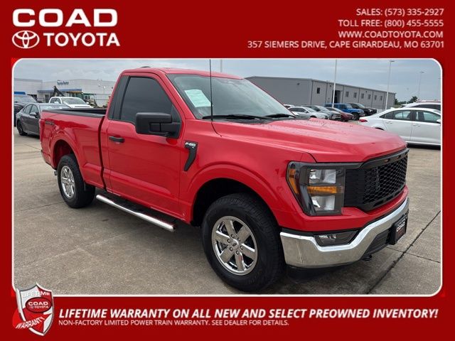 Race Red 2023 Ford F-150 XL Regular Cab 4WD Pickup Truck Four-Wheel Drive Automatic