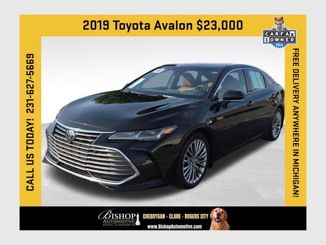 Midnight Black Metallic 2019 Toyota Avalon Hybrid Sedan Front-Wheel Drive Continuously Variable Transmission