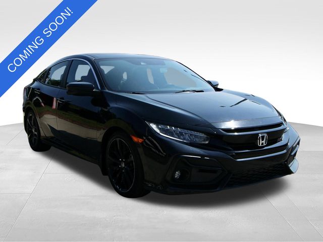 Black 2020 Honda Civic Sedan Front-Wheel Drive 6-Speed Manual