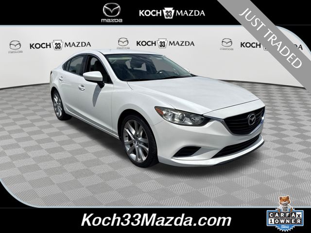 Snowflake White Pearl Mica 2015 Mazda MAZDA6 Sedan Front-Wheel Drive 6-Speed Automatic