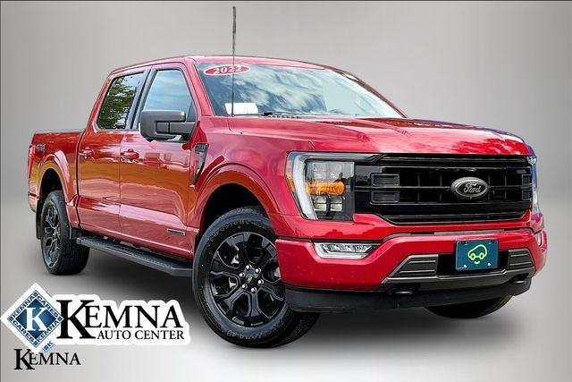 Red Metallic 2022 Ford F-150 Pickup Truck Four-Wheel Drive Automatic