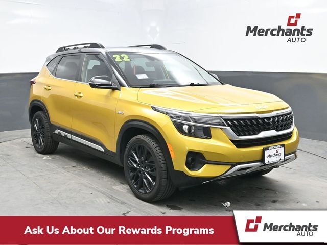 Starbright Yellow/Black Roof 2022 Kia Seltos Nightfall AWD SUV / Crossover All-Wheel Drive 7-Speed Automatic