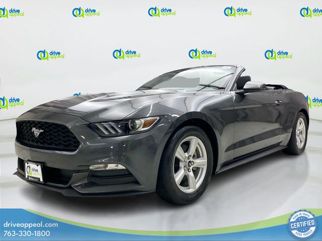 Gray (Magnetic) 2017 Ford Mustang V6 Convertible RWD Convertible Rear-Wheel Drive 6-Speed Automatic