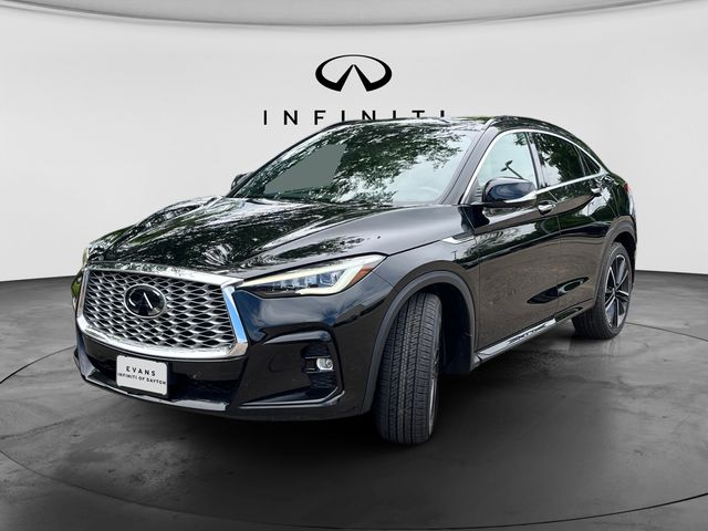 Black Obsidian 2023 INFINITI QX55 Essential AWD SUV / Crossover All-Wheel Drive Continuously Variable Transmission