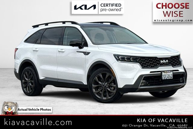 Glacial White Pearl 2022 Kia Sorento SUV / Crossover All-Wheel Drive 8-Speed Dual Clutch