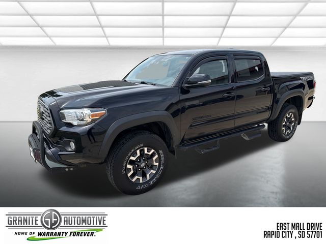 Midnight Black Metallic 2021 Toyota Tacoma Pickup Truck Four-Wheel Drive 6-Speed Automatic