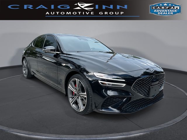 Black 2025 Genesis G70 Sedan Rear-Wheel Drive 8-Speed Automatic