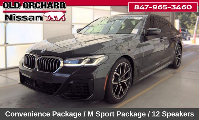 Gray (Dark Graphite Metallic) 2023 BMW 5 Series Sedan All-Wheel Drive 8-Speed Automatic
