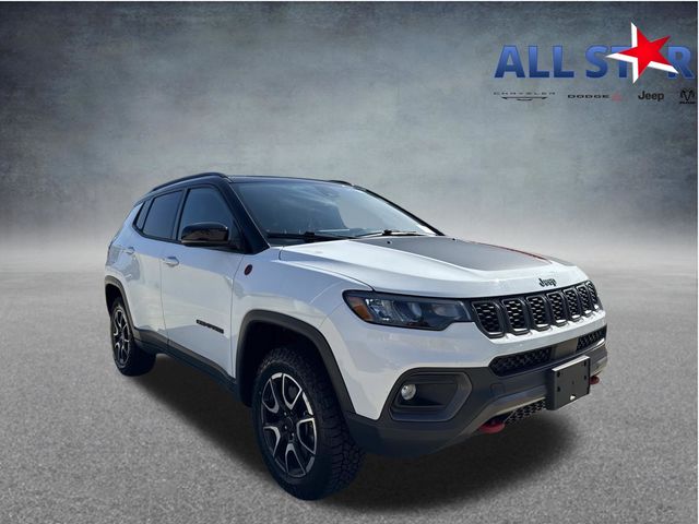 Bright White Clearcoat 2025 Jeep Compass SUV / Crossover Four-Wheel Drive 8-Speed Automatic