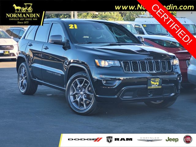 Diamond Black Crystal Pearlcoat 2021 Jeep Grand Cherokee SUV / Crossover Four-Wheel Drive 8-Speed Automatic
