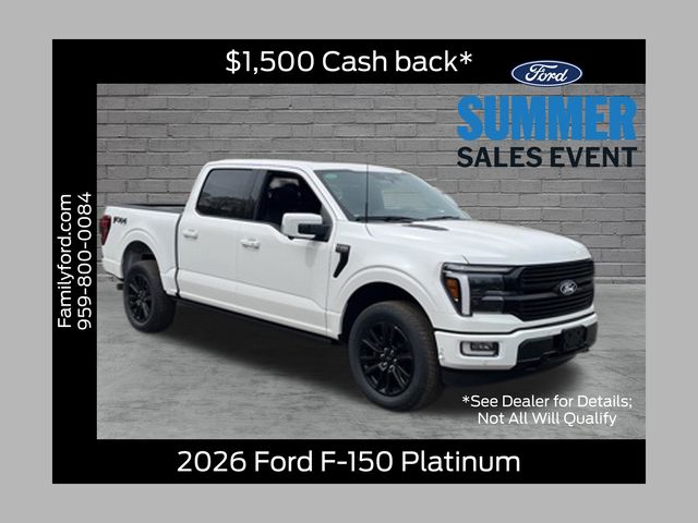 Star White Metallic Tri-Coat 2026 Ford F-150 Pickup Truck Four-Wheel Drive Automatic