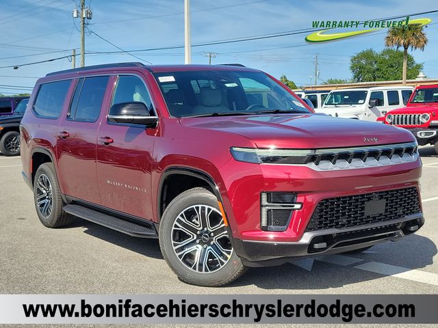 Velvet Red Pearlcoat 2026 Jeep Grand Wagoneer L 8-Speed Automatic