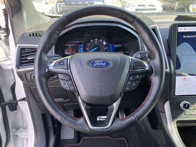 2022 Star White Metallic Tri-Coat Ford Edge ST Line AWD SUV