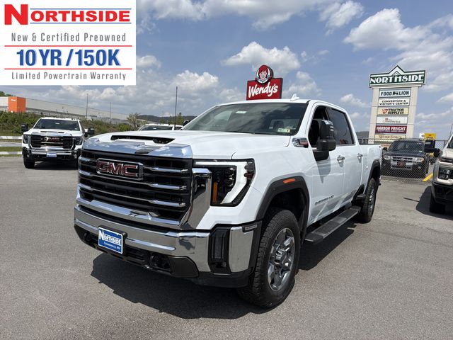 White 2026 GMC Sierra 2500HD SLT Crew Cab 4WD Pickup Truck Four-Wheel Drive Automatic