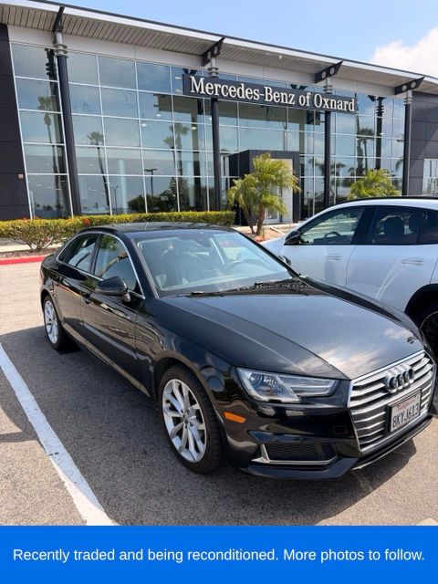 Black Metallic 2019 Audi A4 Premium 40 TFSI FWD Sedan Front-Wheel Drive 7-Speed Automatic