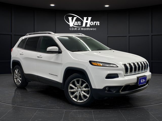 Bright White Clearcoat 2017 Jeep Cherokee Limited 4WD SUV / Crossover Four-Wheel Drive 9-Speed Automatic