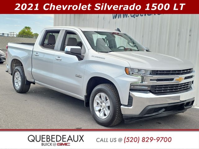 Silver Ice Metallic 2021 Chevrolet Silverado 1500 Pickup Truck 4X2 8-Speed Automatic