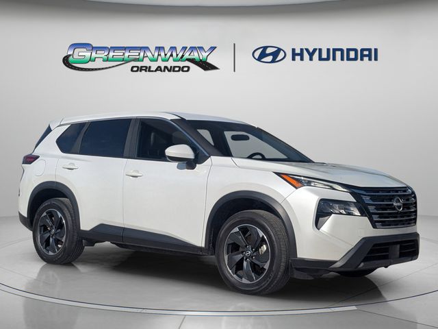 Everest White Pearl 2025 Nissan Rogue SV FWD SUV / Crossover Front-Wheel Drive Continuously Variable Transmission