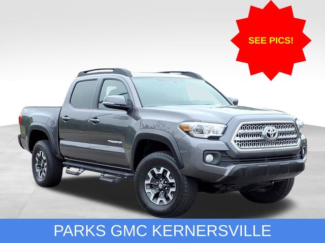 Magnetic Gray Metallic 2016 Toyota Tacoma Double Cab V6 TRD Off Road 4WD Pickup Truck Four-Wheel Drive 6-Speed Automatic