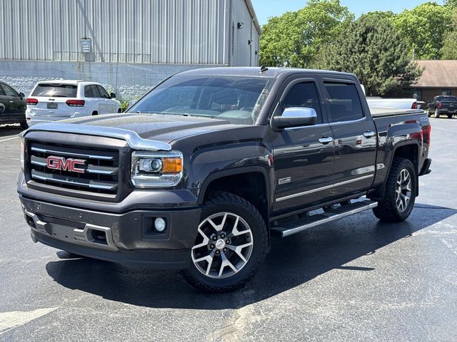 Gray 2014 GMC Sierra 1500 SLT Crew Cab 4WD Pickup Truck Four-Wheel Drive 6-Speed Automatic Overdrive