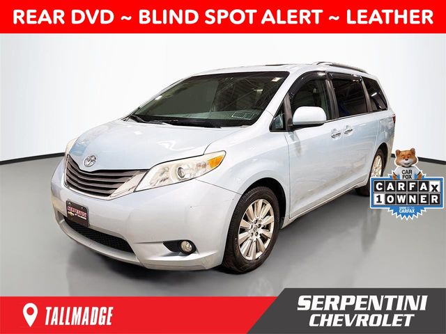Sky Blue Pearl 2015 Toyota Sienna XLE Premium 7-Passenger AWD Minivan All-Wheel Drive 6-Speed Automatic Overdrive