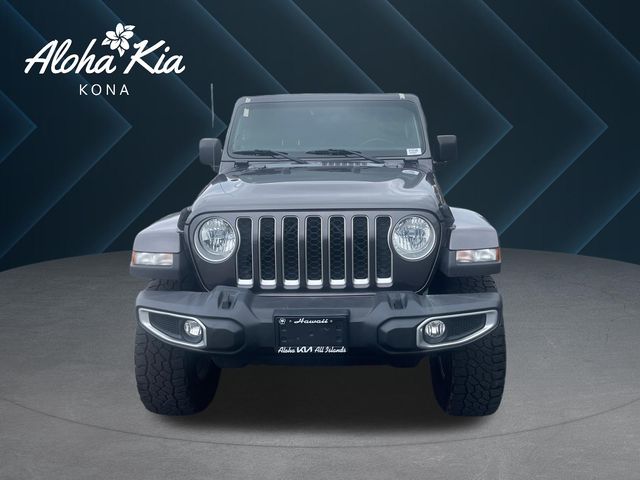 Gray (Granite Crystal Metallic Clearcoat) 2021 Jeep Gladiator Overland Crew Cab 4WD Pickup Truck Four-Wheel Drive 8-Speed Automatic