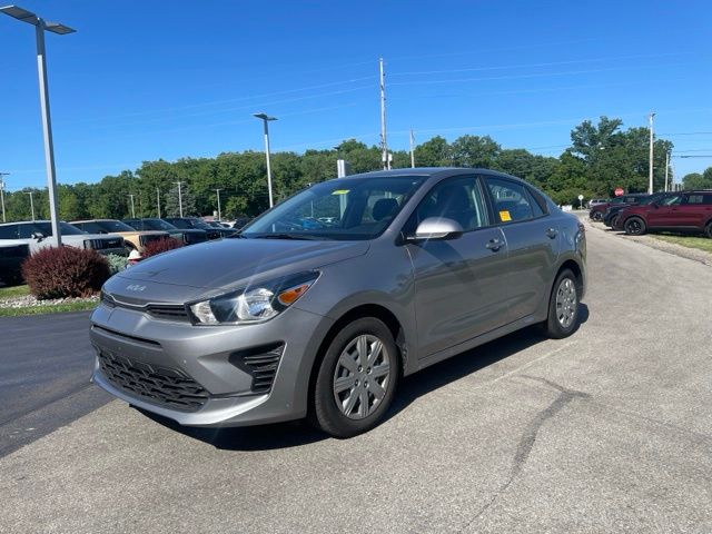 Steel Gray 2023 Kia Rio S FWD Sedan Front-Wheel Drive